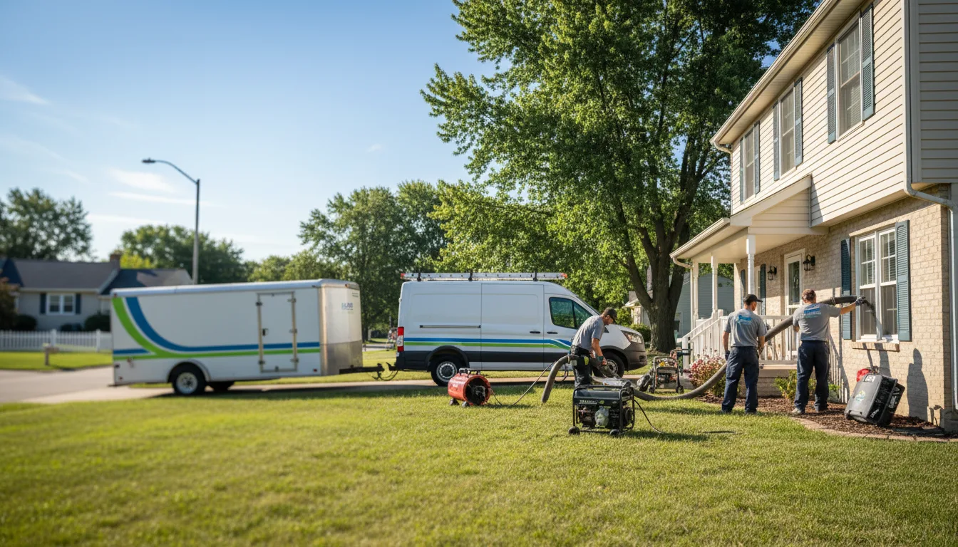 Flooded Basement Restoration And Cleanup With Repair in Wakarusa, KS near me